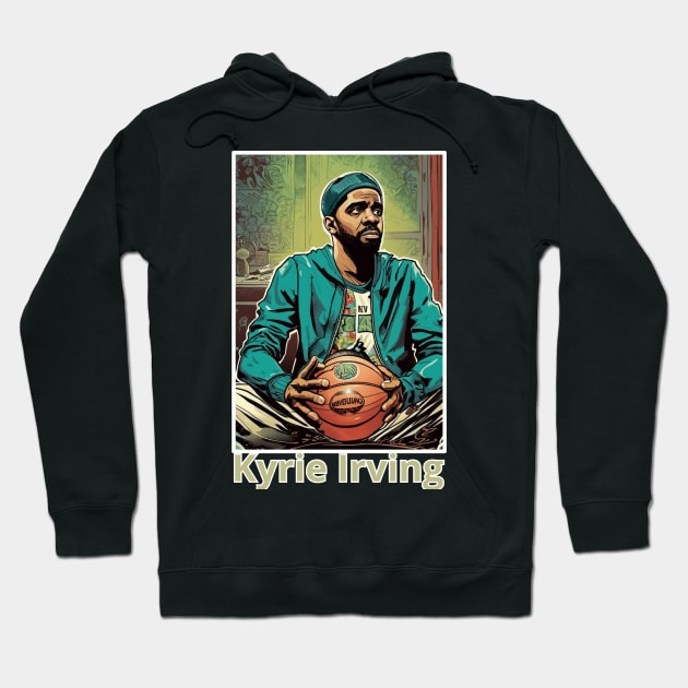 Kyrie Irving Victor illustration design Hoodie by Nasromaystro